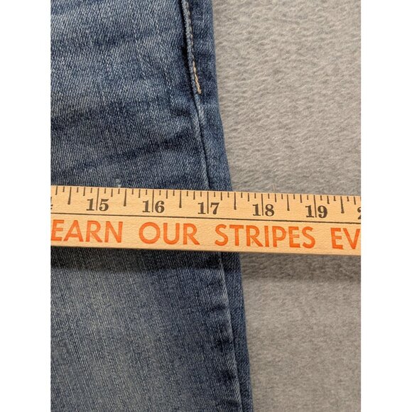 American Eagle Jeans Womens 6 Blue Favorite Boyfriend Stretch Straight Leg Boho - Picture 6 of 16